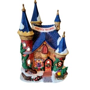 Heartland Valley Village Deluxe Porcelain Lighted House Santa's Toyland Limited